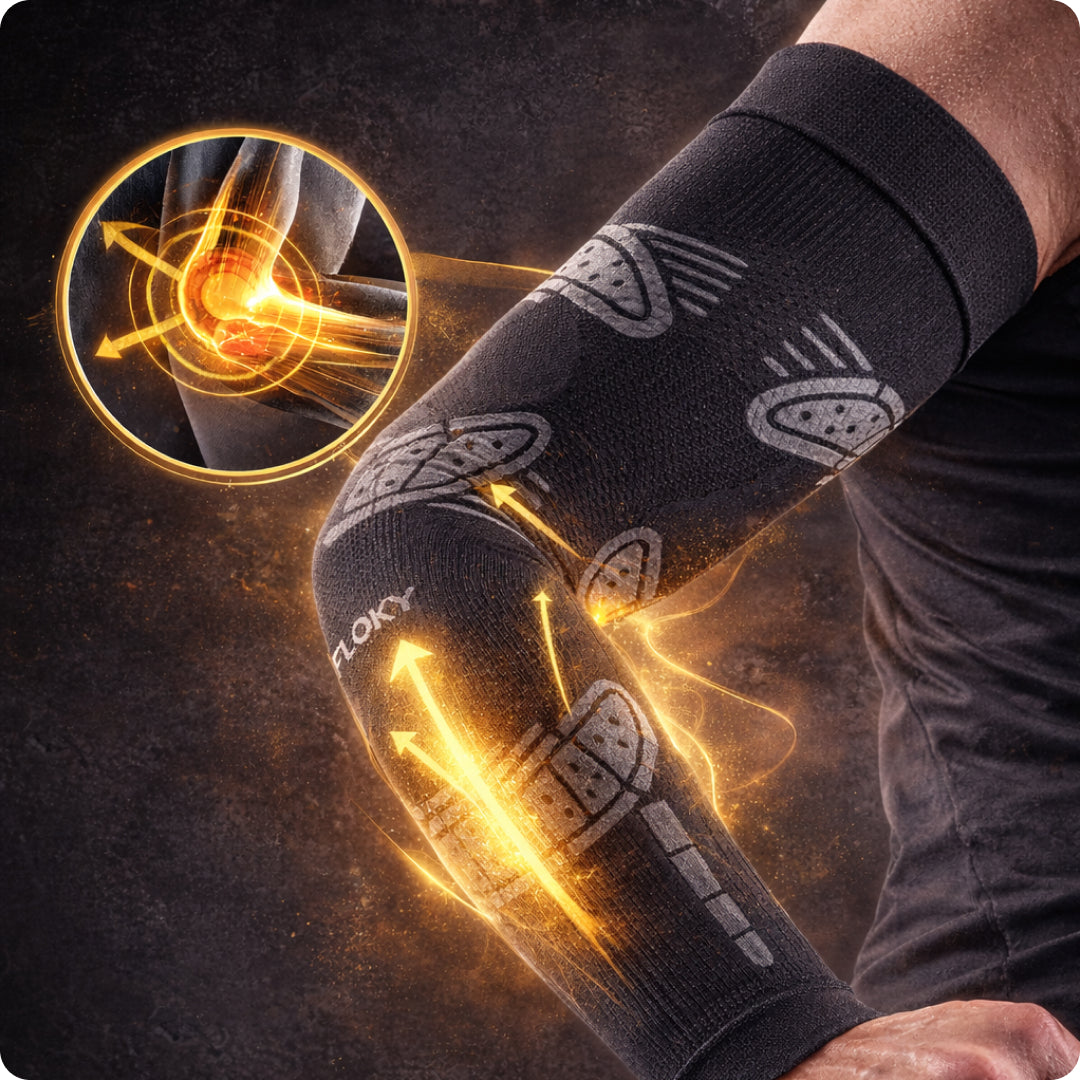Athlete wearing Floky NO STRAIN Evolution Sleeve